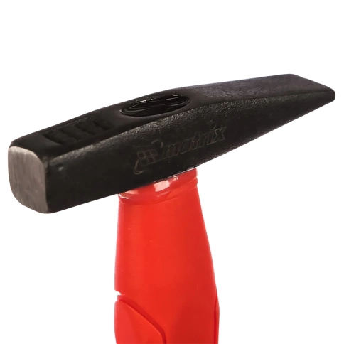 Молоток слесарный optimal, фибергласовая обрезиненная рукоятка, квадратный боек 100 гр. Matrix фото 2