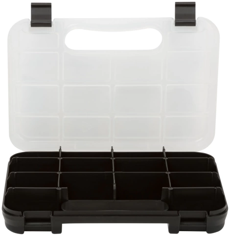 Ящик для крепежа (органайзер) прозрачный 10" (24,5х18х4,5 см) фото 3