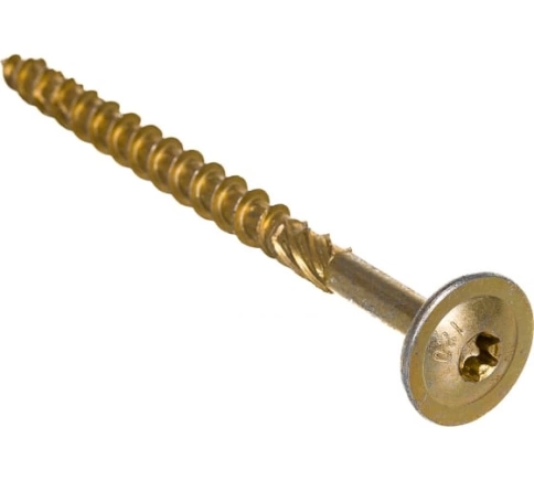 Саморез 6х140 по дереву с прессшайбой Тorx, ЖЦ, 5 шт. фото 5