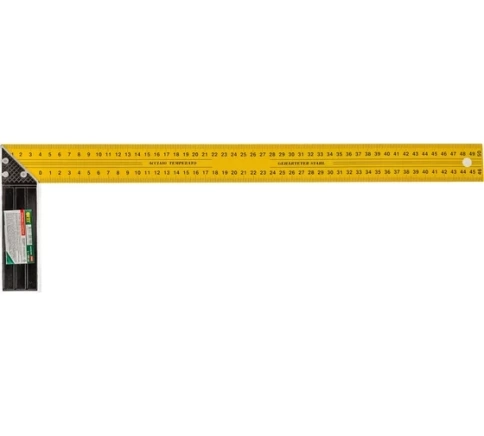 Угольник столярный желтый усиленный 500 мм фото 1