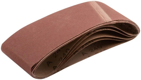 Ленты шлифовальные бесконечные, водостойкие, тканевая основа, 75 х 457 мм, 5 шт. Р 240 фото 1