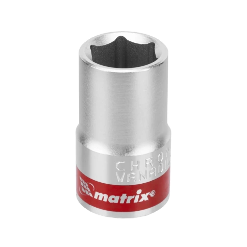 Головка торцевая хромир. 6-гранная CrV под квадрат 1/2 Matrix фото 13