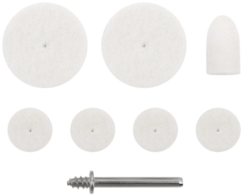 Круги фетровые набор 7 шт.+ штифт фото 1