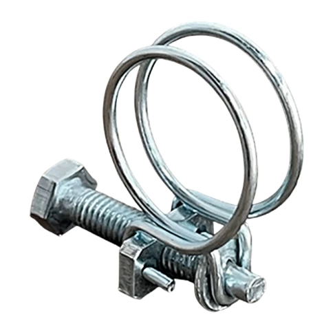 Хомут проволочный 42 мм steel wire clamp, оцинкованный фото 2