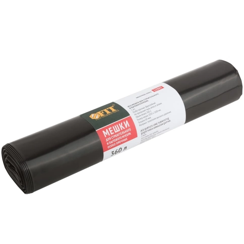 Мешки для строит. мусора ПВД особопроч. 360л 1050х1600 мм 60 мкм 5шт фото 1