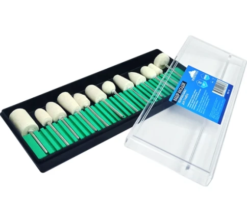 Набор насадок полировальных для гравировальной машины 12 шт фото 1