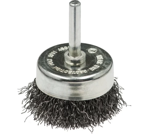 Щетка для дрелей №104 "чашка" гофрированная хв6мм 75мм RPM4500 S0,3 Профоснастка Мастер фото 1