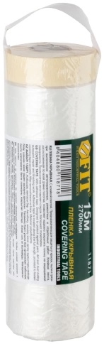 Пленка укрывная, с клейкой лентой 2700мм х 15м, 8 мкм фото 2