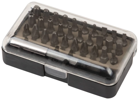 Набор бит 31шт., 30 шт. CrV бит+адаптер с защелкой фото 2