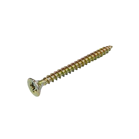 Шуруп саморез потайной для дерева 6х70 мм, желтый цинк, 1 кг/конт фото 1