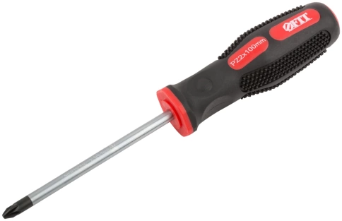 Отвертка Универсал, CrV сталь, прорезин.ручка, Профи 6х100 мм РZ2 фото 2