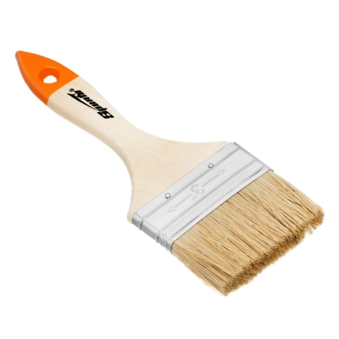 Кисть плоская натуральная щетина Slimline 4" 100 мм дер.ручка Sparta фото 1