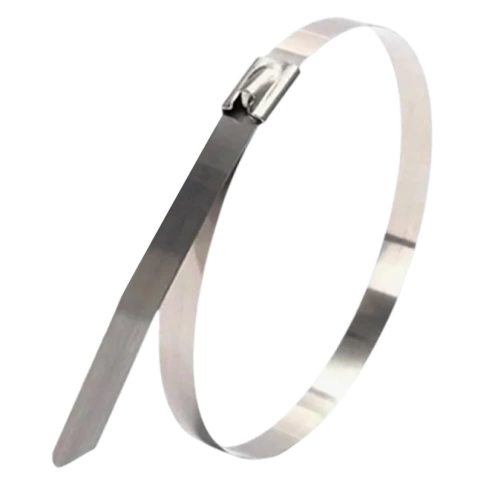 Хомут кабельный 7,9х400 мм сталь ANSI 304  фото 1