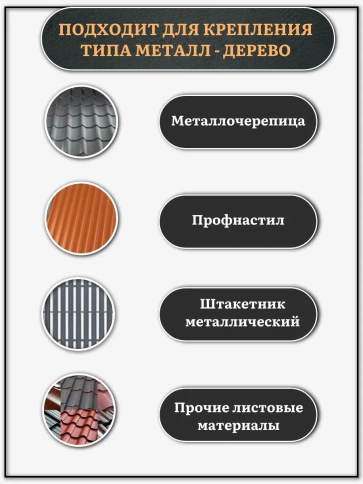 Саморез кровельный, 4,8х29 морская волна RAL5021 250 шт фото 4