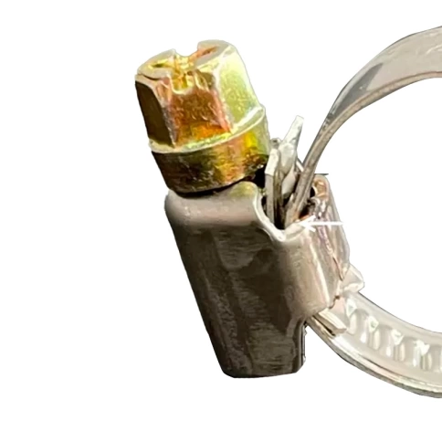 Хомут червячный 32-50/9 мм, нержавеющая сталь W2 фото 2