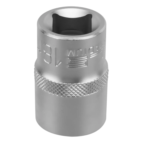 Головка торцевая 6-гранная 18 мм CrV под квадрат 1/2 Stels фото 1