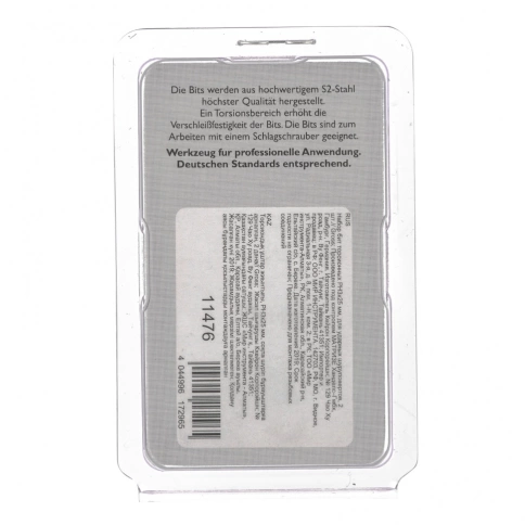 Набор бит торсионных PH3х25 мм, для ударн.шуроповертов 2шт Gross фото 4