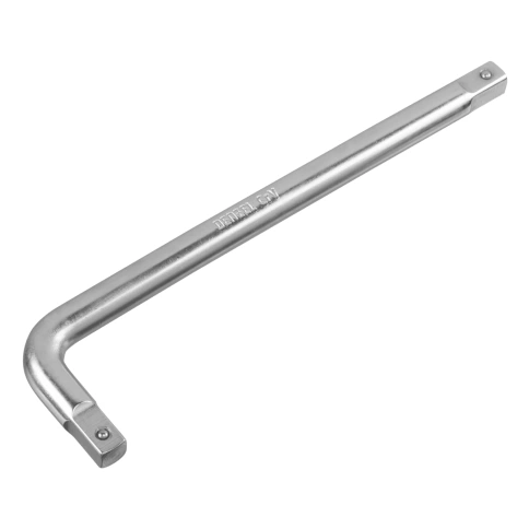 Вороток Г-образный квадрат матовый хром 3/4 CrV Denzel фото 2